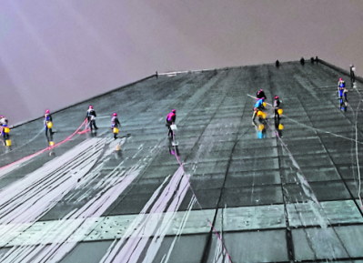 防墜安全器參與成都交子金融科技中心幕墻清洗工作